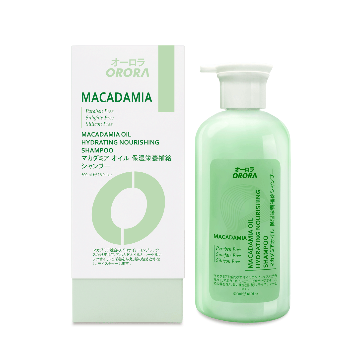 マカダミアオイル保湿栄養補給シャンプー(500ml)
